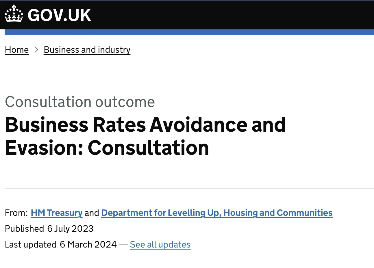 Business rates consultation with landlord reviewing a council demand letter